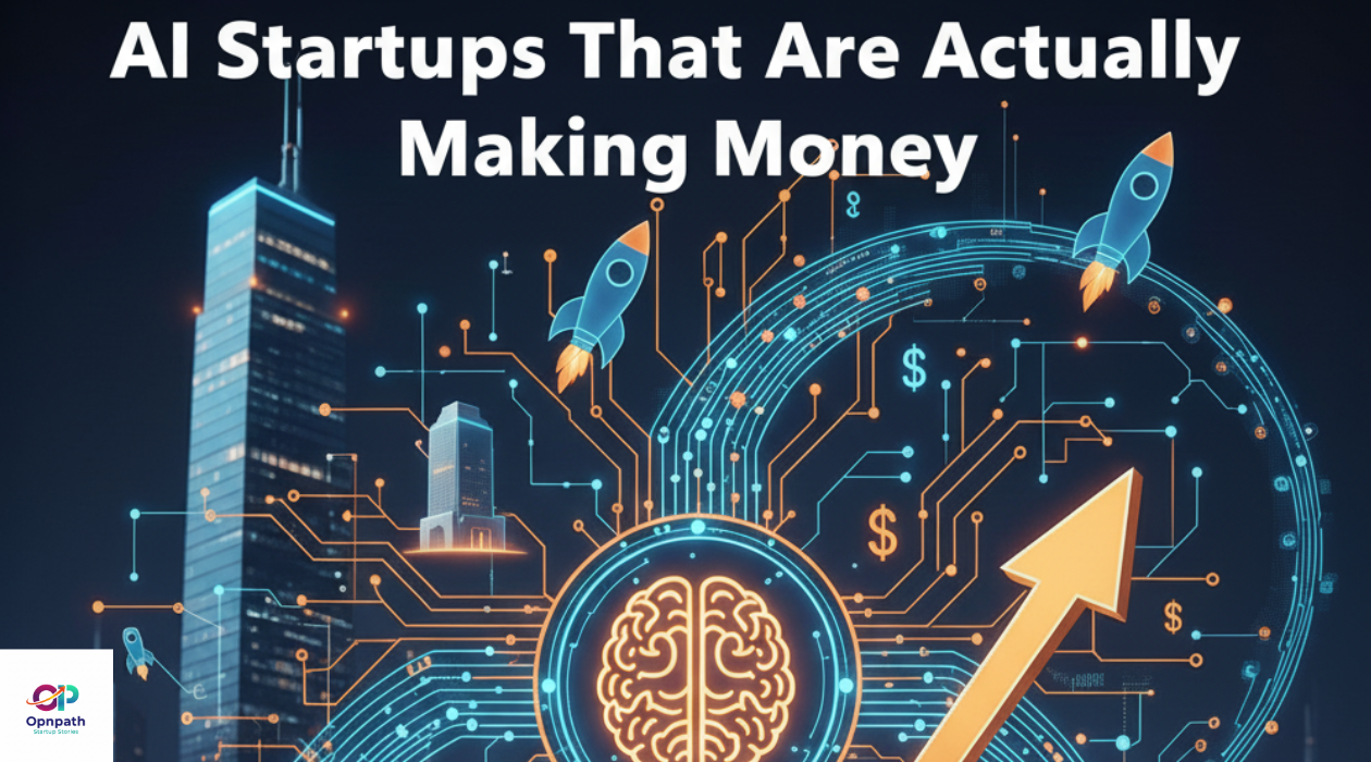 AI startups in India generating profit in 2025 — futuristic business and technology concept